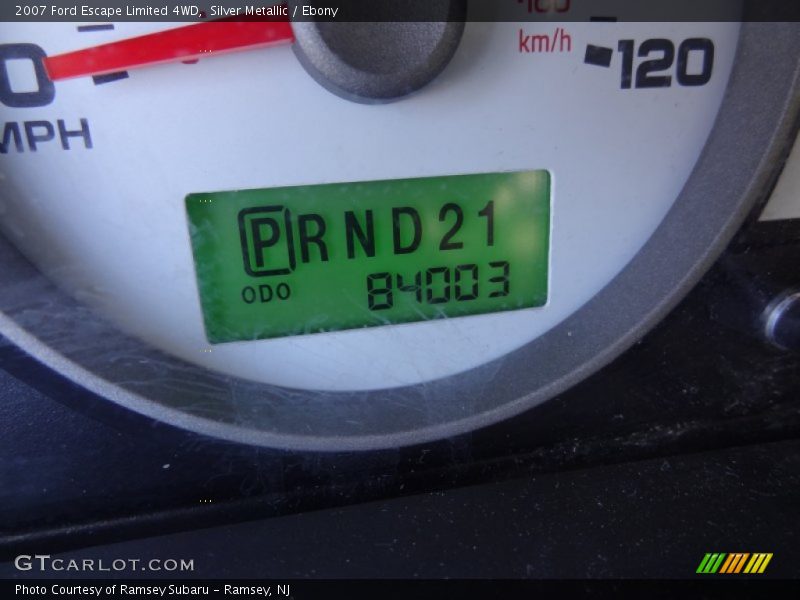 Silver Metallic / Ebony 2007 Ford Escape Limited 4WD