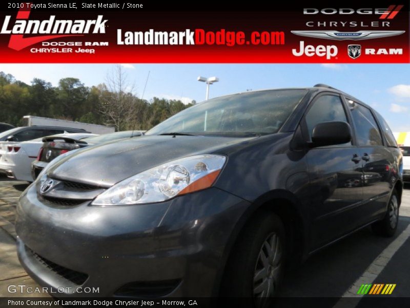 Slate Metallic / Stone 2010 Toyota Sienna LE