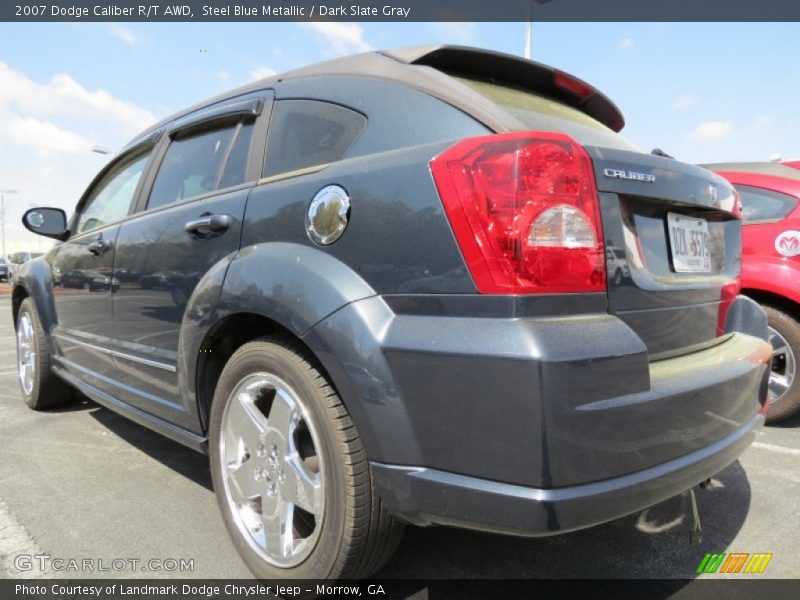 Steel Blue Metallic / Dark Slate Gray 2007 Dodge Caliber R/T AWD
