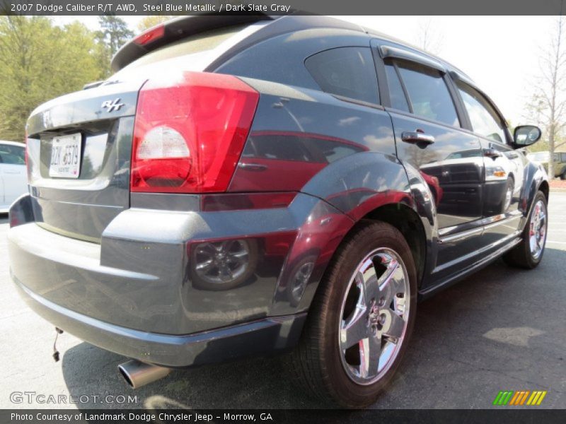Steel Blue Metallic / Dark Slate Gray 2007 Dodge Caliber R/T AWD