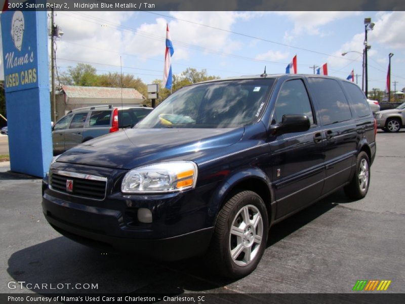 Midnight Blue Metallic / Tan 2005 Saturn Relay 2