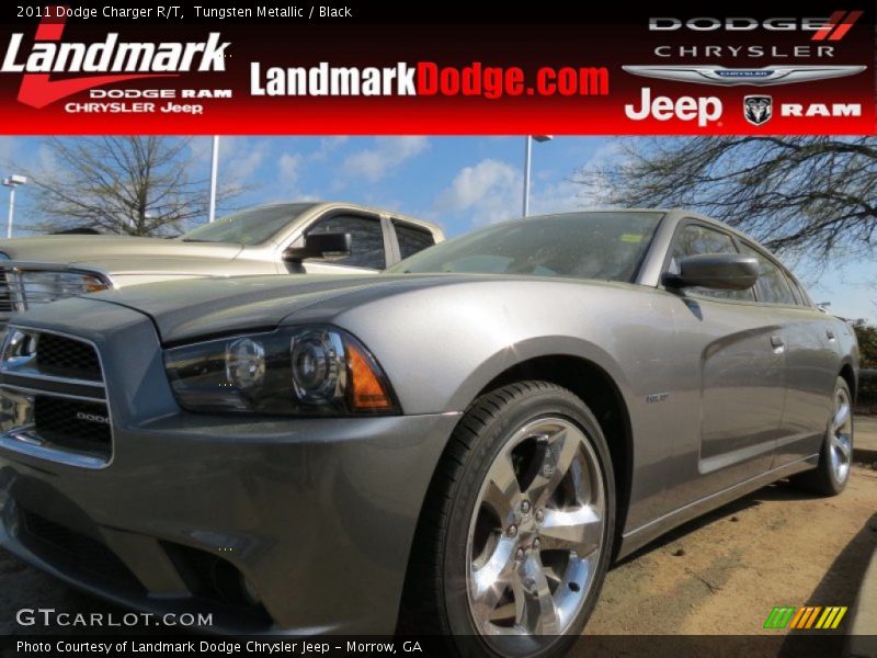 Tungsten Metallic / Black 2011 Dodge Charger R/T