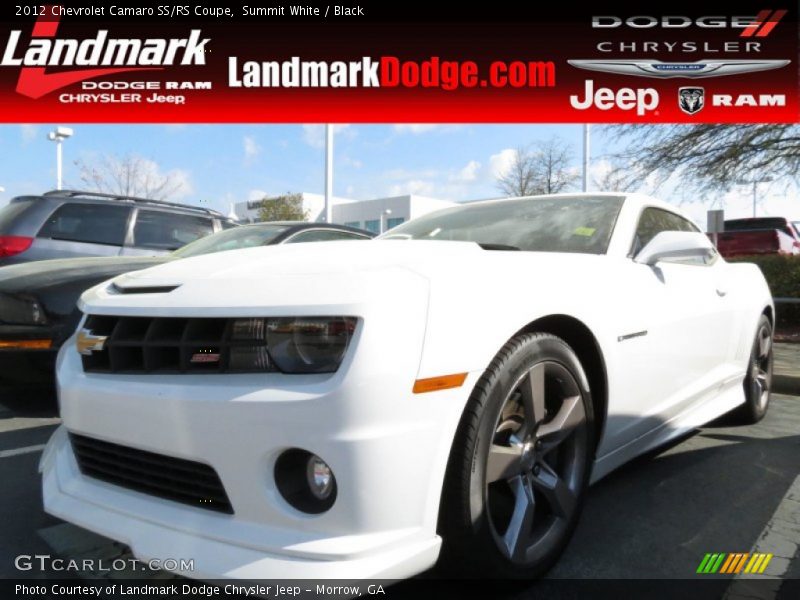 Summit White / Black 2012 Chevrolet Camaro SS/RS Coupe