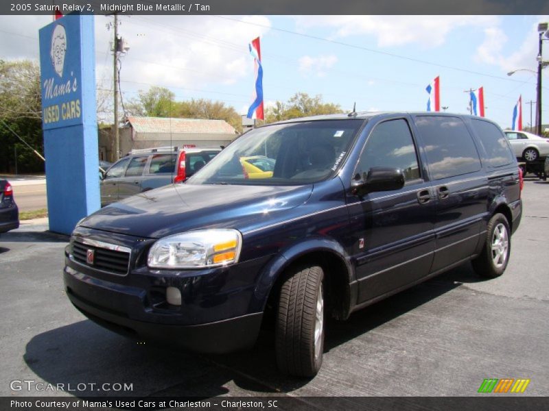 Midnight Blue Metallic / Tan 2005 Saturn Relay 2