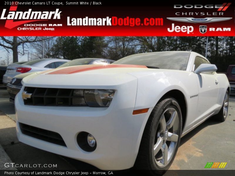 Summit White / Black 2010 Chevrolet Camaro LT Coupe