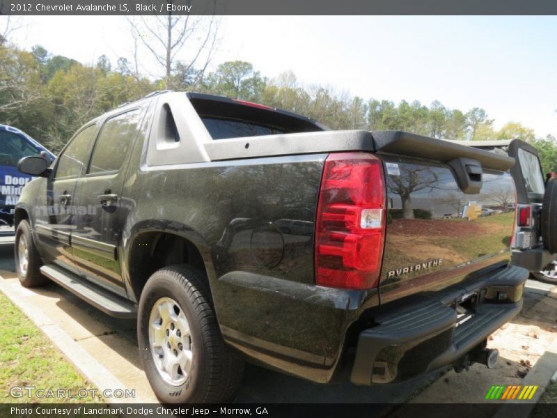 Black / Ebony 2012 Chevrolet Avalanche LS