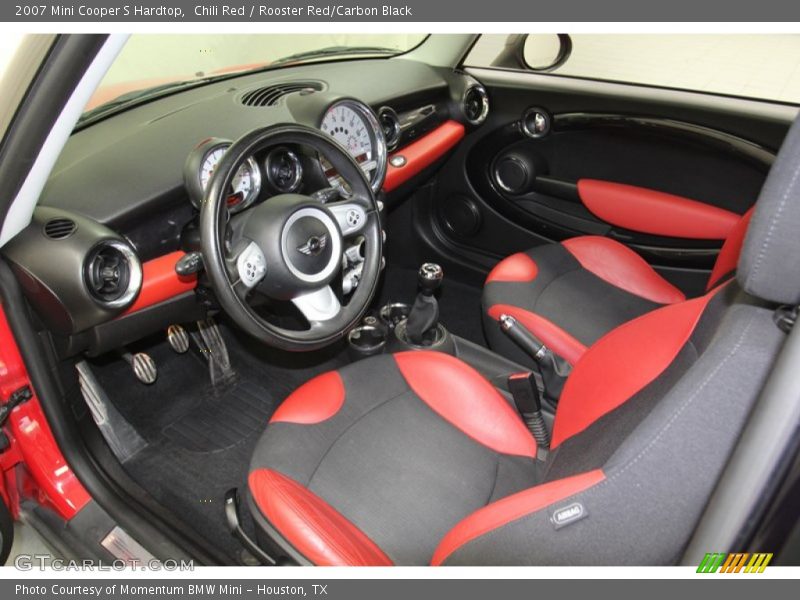 Chili Red / Rooster Red/Carbon Black 2007 Mini Cooper S Hardtop
