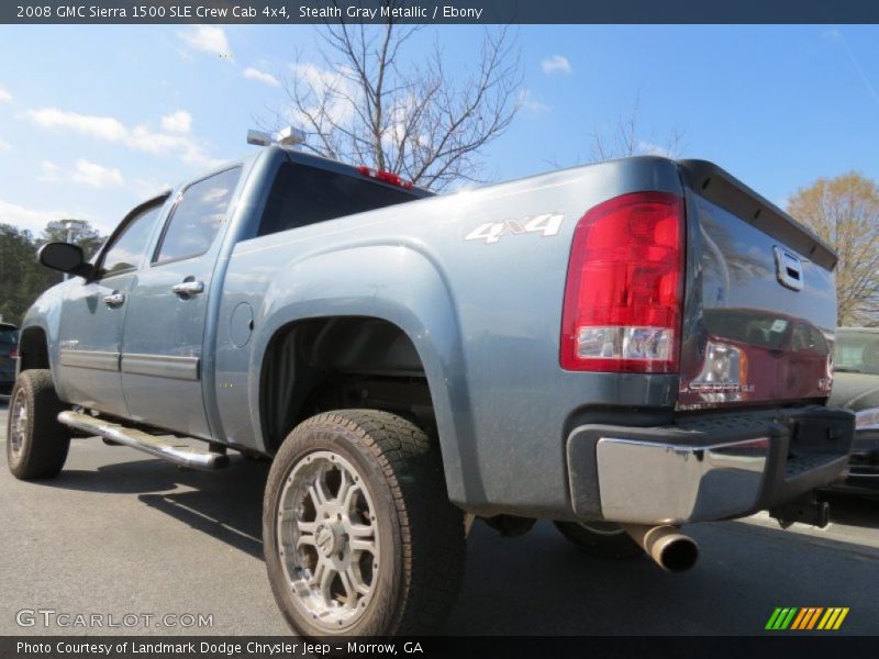 Stealth Gray Metallic / Ebony 2008 GMC Sierra 1500 SLE Crew Cab 4x4