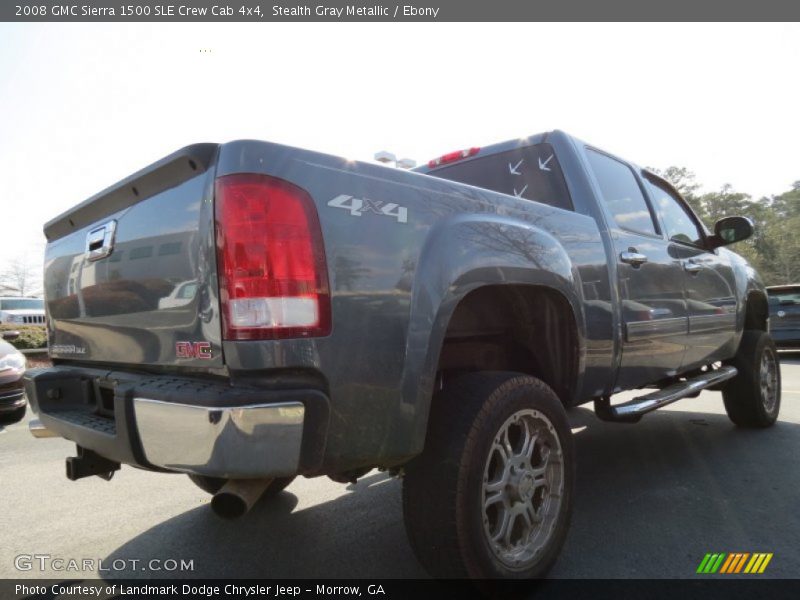 Stealth Gray Metallic / Ebony 2008 GMC Sierra 1500 SLE Crew Cab 4x4