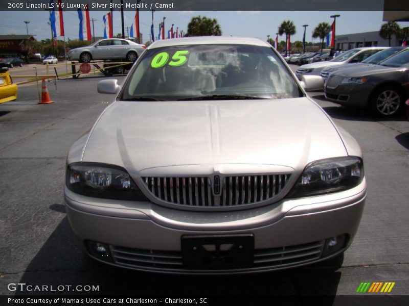 Silver Birch Metallic / Camel 2005 Lincoln LS V6 Luxury