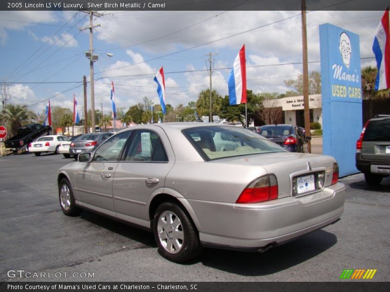 Silver Birch Metallic / Camel 2005 Lincoln LS V6 Luxury