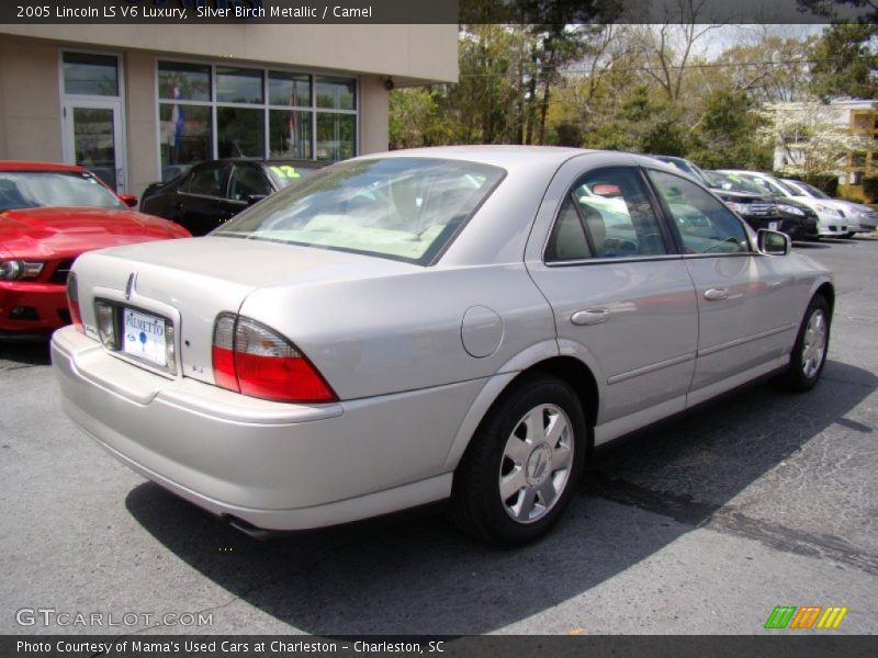 Silver Birch Metallic / Camel 2005 Lincoln LS V6 Luxury