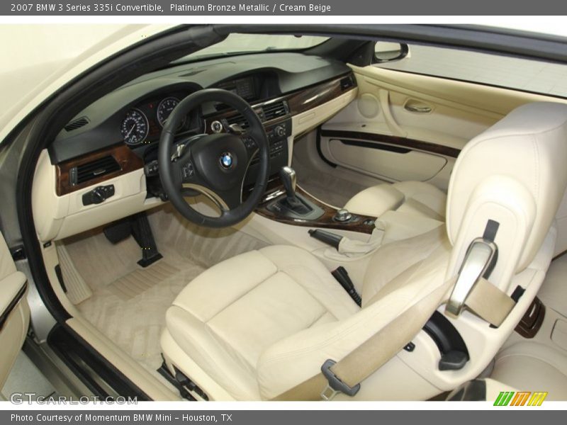 Cream Beige Interior - 2007 3 Series 335i Convertible 