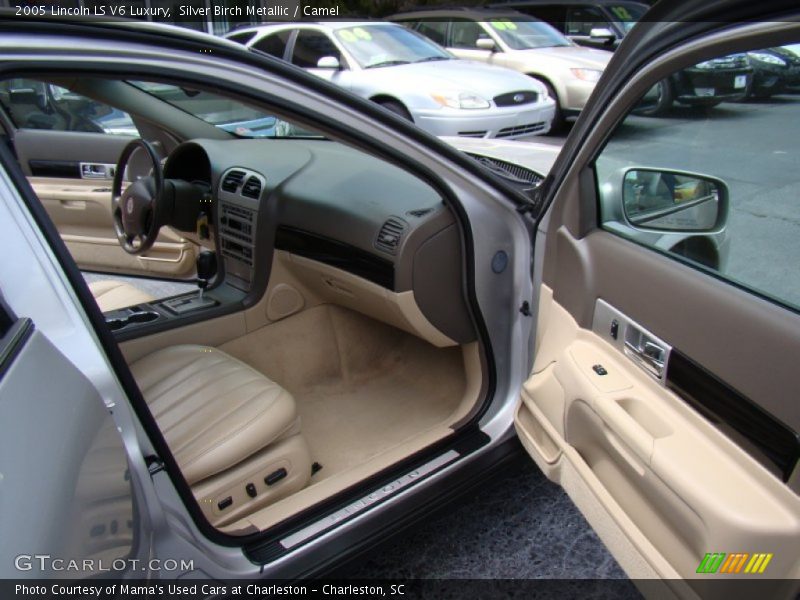 Silver Birch Metallic / Camel 2005 Lincoln LS V6 Luxury
