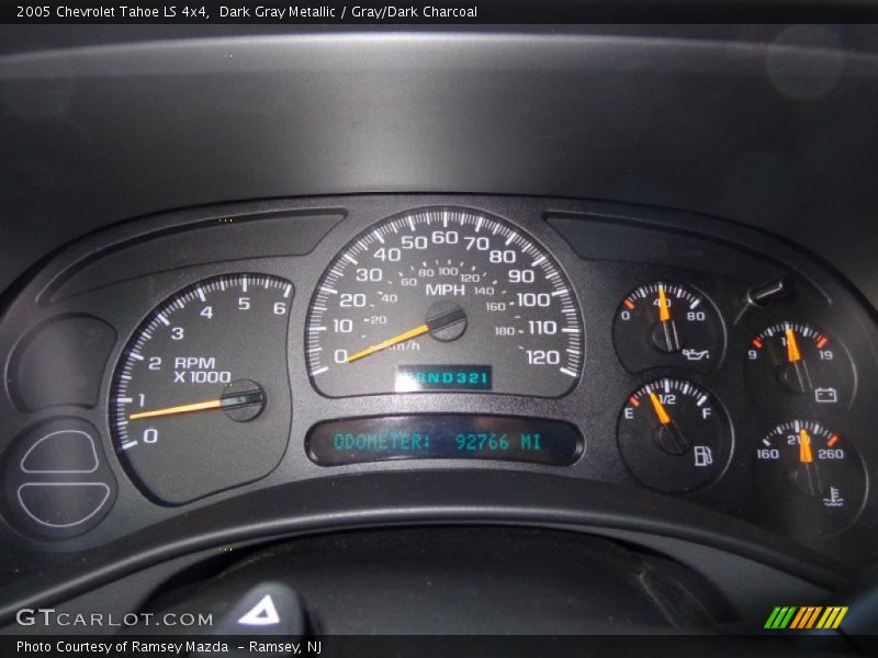 Dark Gray Metallic / Gray/Dark Charcoal 2005 Chevrolet Tahoe LS 4x4