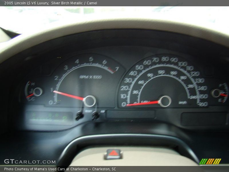 Silver Birch Metallic / Camel 2005 Lincoln LS V6 Luxury