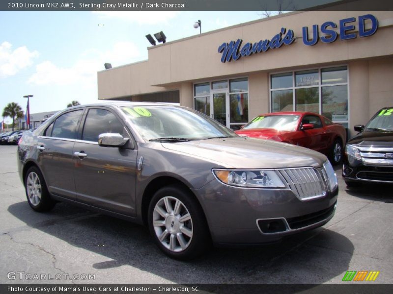 Sterling Gray Metallic / Dark Charcoal 2010 Lincoln MKZ AWD