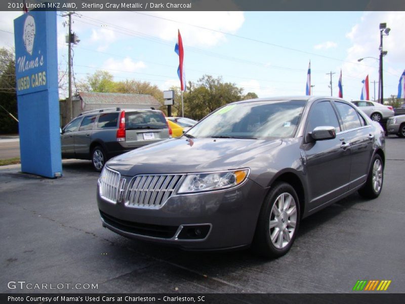 Sterling Gray Metallic / Dark Charcoal 2010 Lincoln MKZ AWD