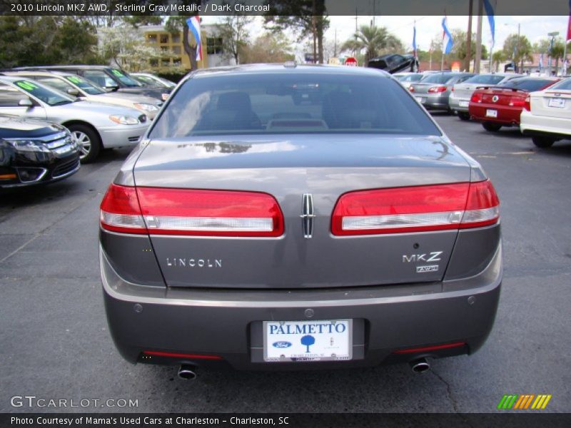 Sterling Gray Metallic / Dark Charcoal 2010 Lincoln MKZ AWD