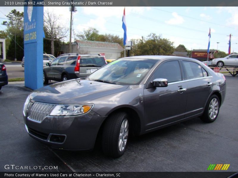 Sterling Gray Metallic / Dark Charcoal 2010 Lincoln MKZ AWD