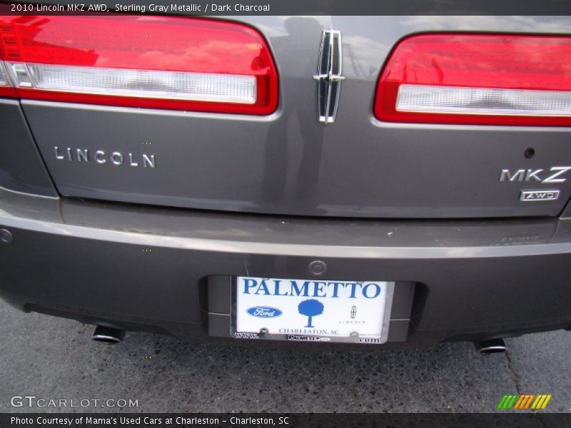 Sterling Gray Metallic / Dark Charcoal 2010 Lincoln MKZ AWD