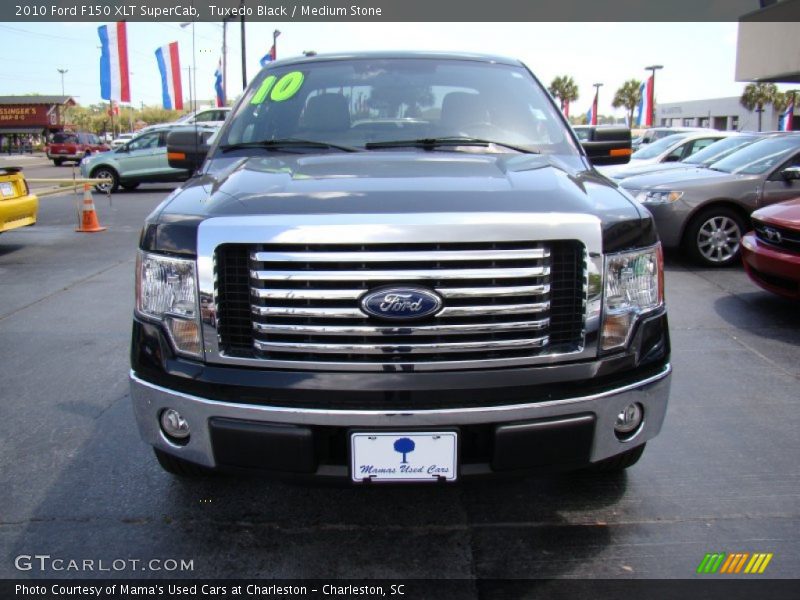 Tuxedo Black / Medium Stone 2010 Ford F150 XLT SuperCab