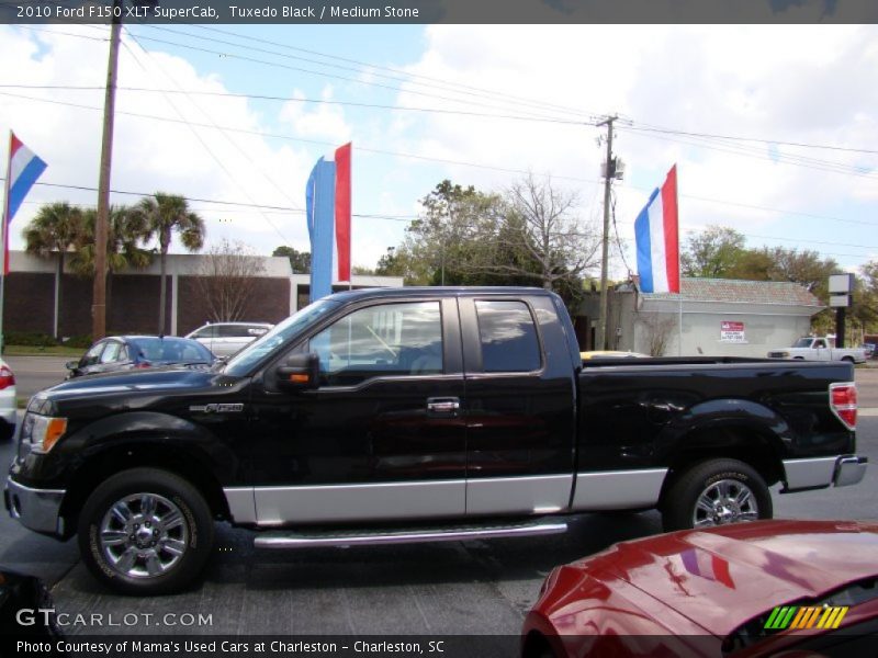 Tuxedo Black / Medium Stone 2010 Ford F150 XLT SuperCab