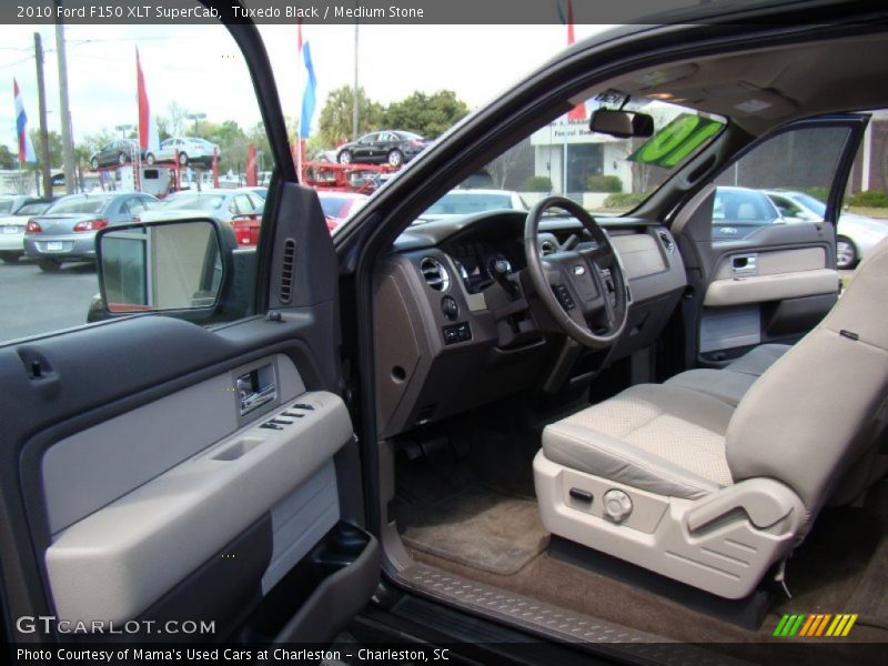 Tuxedo Black / Medium Stone 2010 Ford F150 XLT SuperCab