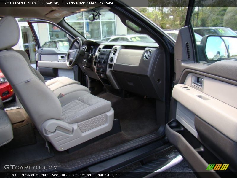 Tuxedo Black / Medium Stone 2010 Ford F150 XLT SuperCab