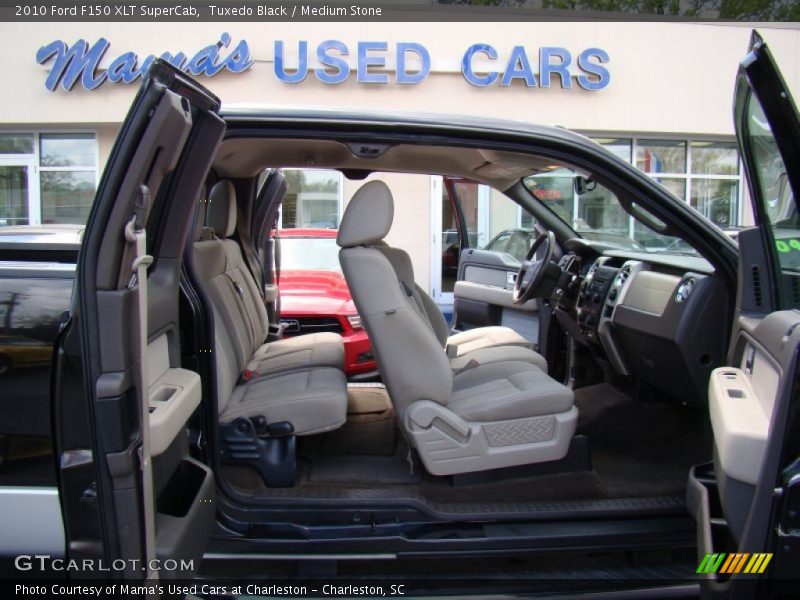 Tuxedo Black / Medium Stone 2010 Ford F150 XLT SuperCab