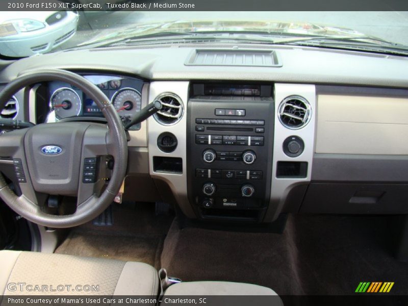 Tuxedo Black / Medium Stone 2010 Ford F150 XLT SuperCab