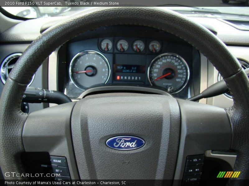 Tuxedo Black / Medium Stone 2010 Ford F150 XLT SuperCab