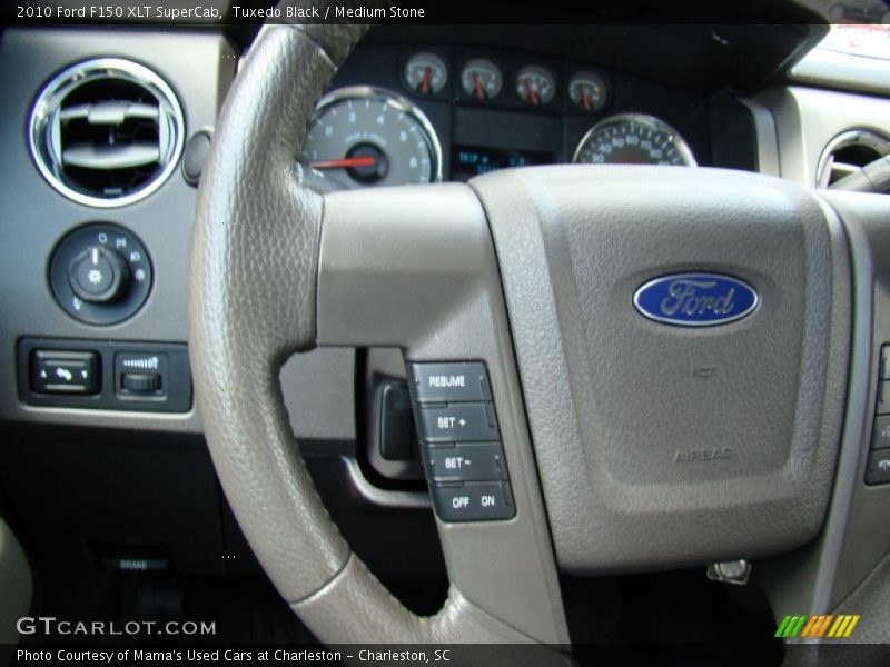 Tuxedo Black / Medium Stone 2010 Ford F150 XLT SuperCab
