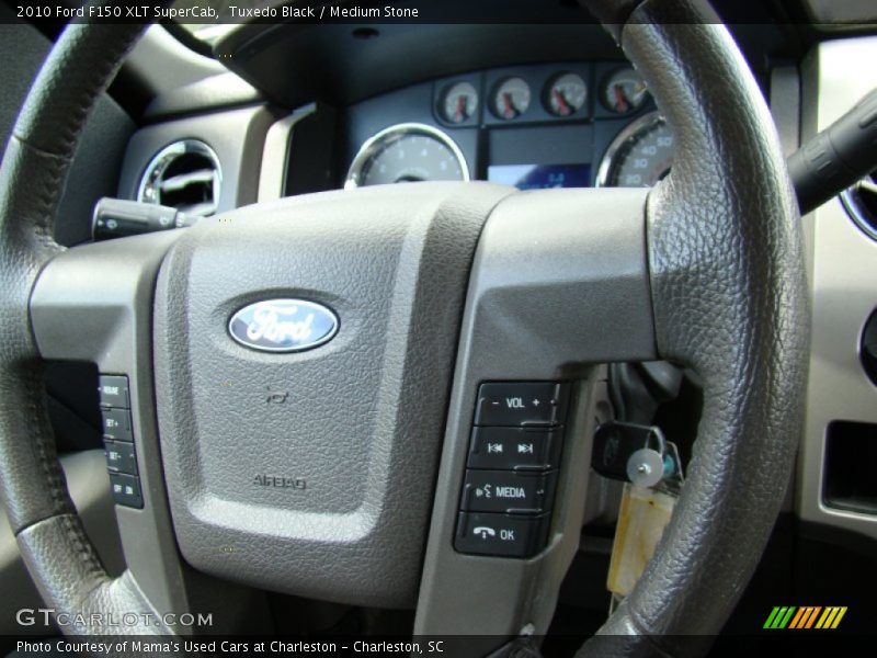 Tuxedo Black / Medium Stone 2010 Ford F150 XLT SuperCab