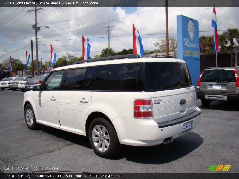 White Suede / Medium Light Stone 2010 Ford Flex SE
