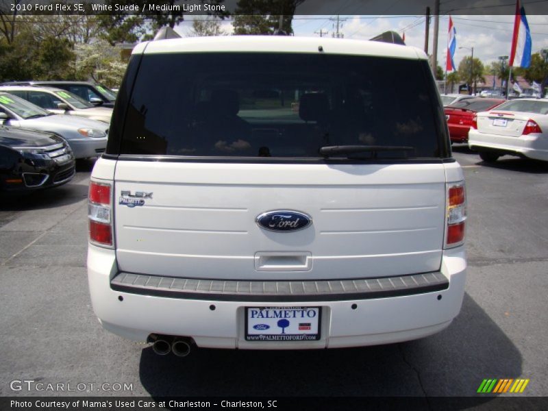 White Suede / Medium Light Stone 2010 Ford Flex SE