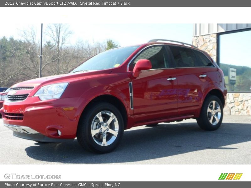 Crystal Red Tintcoat / Black 2012 Chevrolet Captiva Sport LTZ AWD