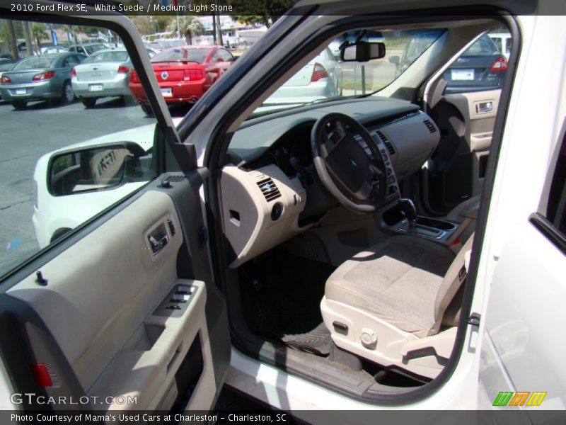 White Suede / Medium Light Stone 2010 Ford Flex SE