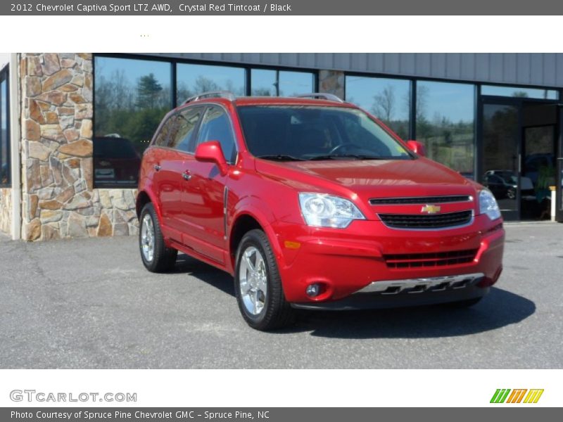 Crystal Red Tintcoat / Black 2012 Chevrolet Captiva Sport LTZ AWD