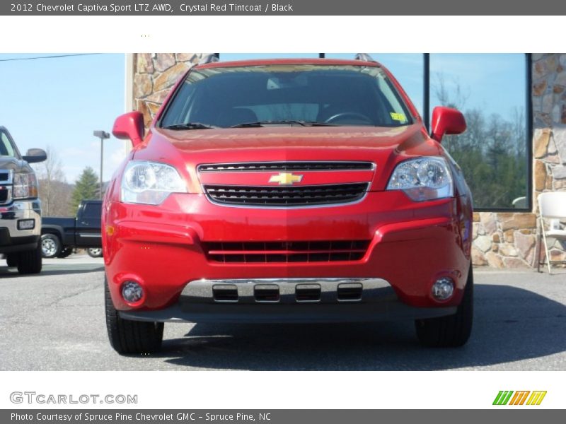 Crystal Red Tintcoat / Black 2012 Chevrolet Captiva Sport LTZ AWD