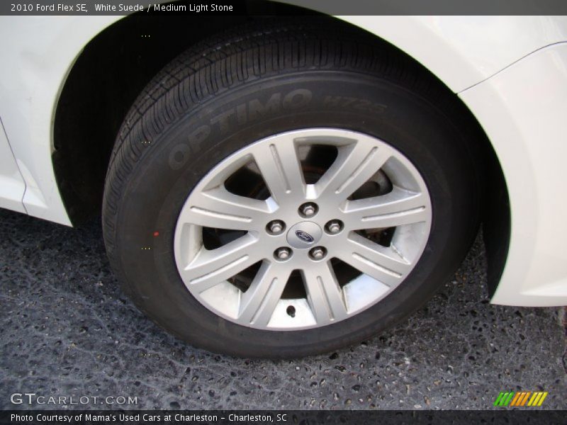 White Suede / Medium Light Stone 2010 Ford Flex SE