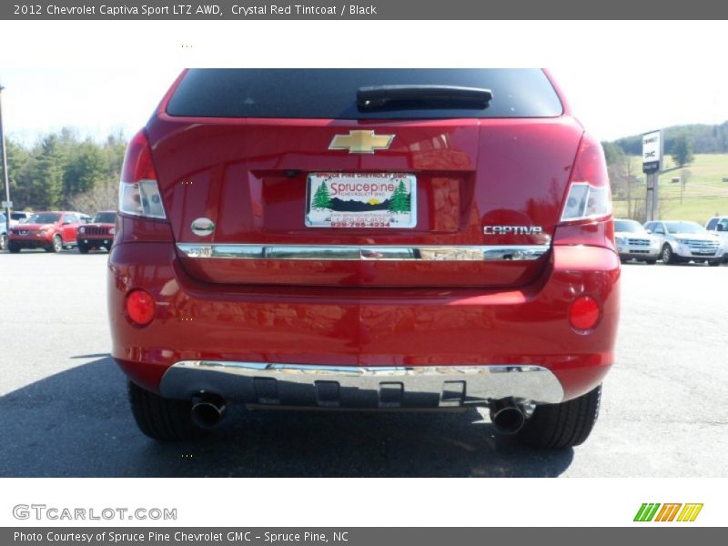 Crystal Red Tintcoat / Black 2012 Chevrolet Captiva Sport LTZ AWD
