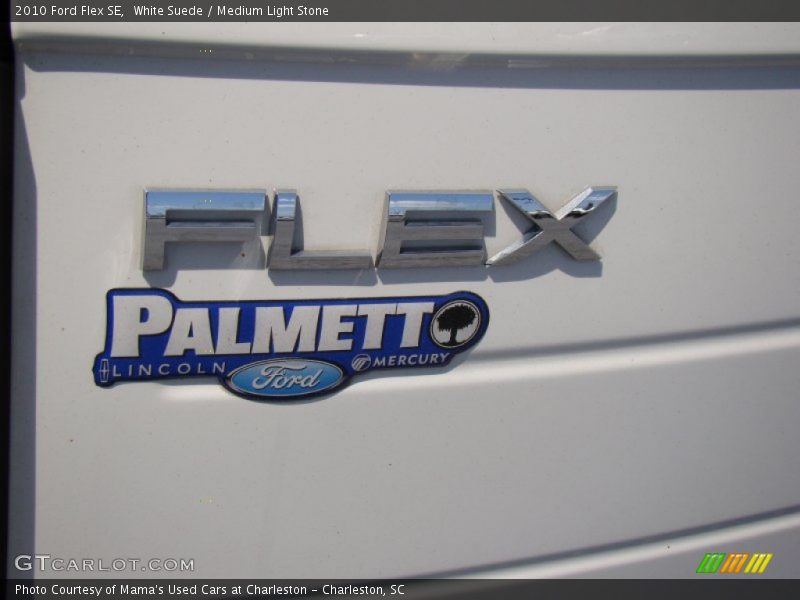 White Suede / Medium Light Stone 2010 Ford Flex SE