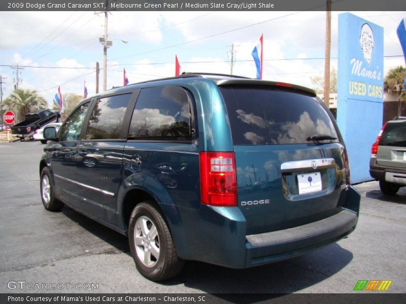 Melbourne Green Pearl / Medium Slate Gray/Light Shale 2009 Dodge Grand Caravan SXT