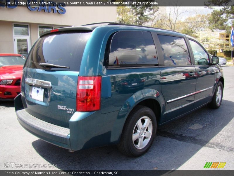 Melbourne Green Pearl / Medium Slate Gray/Light Shale 2009 Dodge Grand Caravan SXT