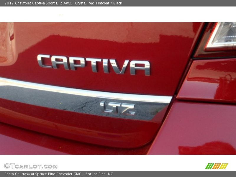 Crystal Red Tintcoat / Black 2012 Chevrolet Captiva Sport LTZ AWD