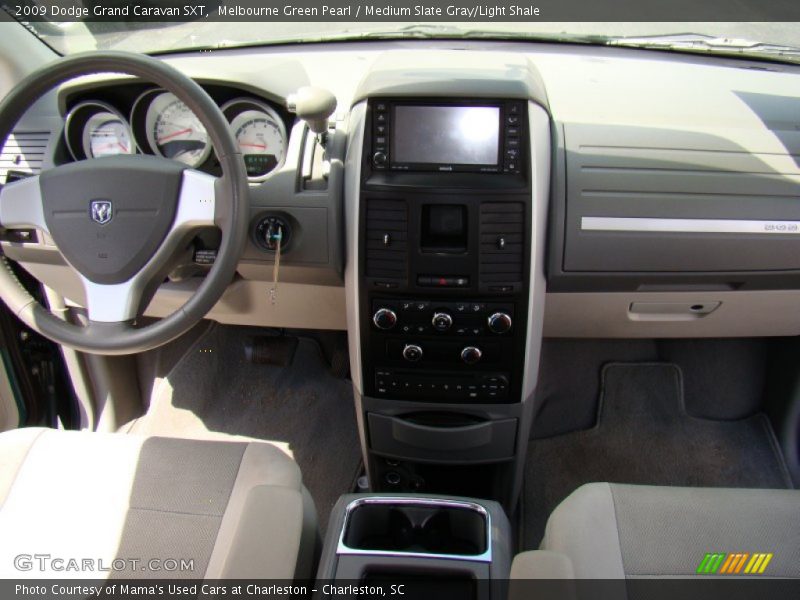 Melbourne Green Pearl / Medium Slate Gray/Light Shale 2009 Dodge Grand Caravan SXT