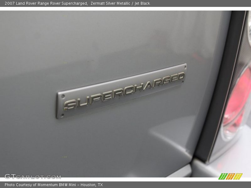 Zermatt Silver Metallic / Jet Black 2007 Land Rover Range Rover Supercharged