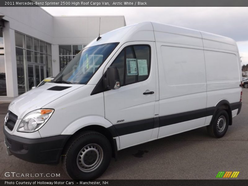 Arctic White / Black 2011 Mercedes-Benz Sprinter 2500 High Roof Cargo Van