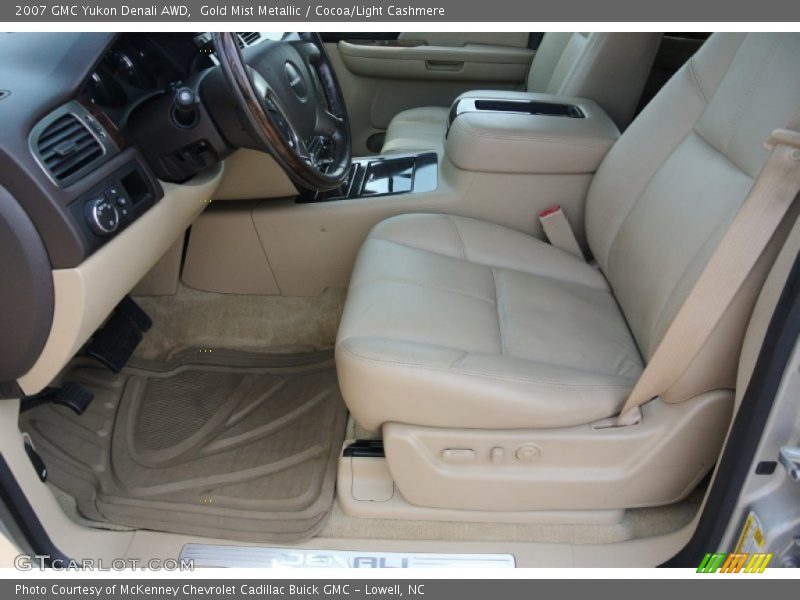 Gold Mist Metallic / Cocoa/Light Cashmere 2007 GMC Yukon Denali AWD